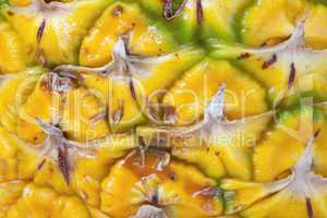Macro textured background of pineapple