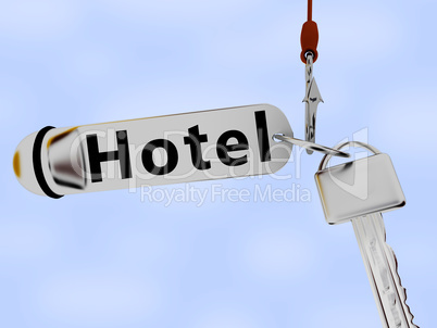 Fishhook with hotel key