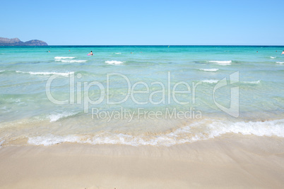 The beach near luxury hotel, Mallorca, Spain