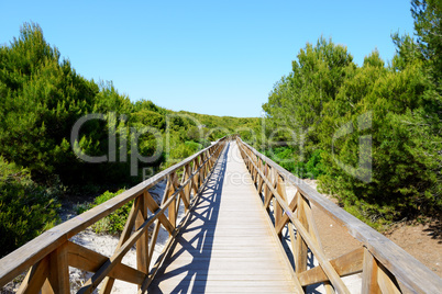 The way to a beach at luxury hotel, Mallorca, Spain