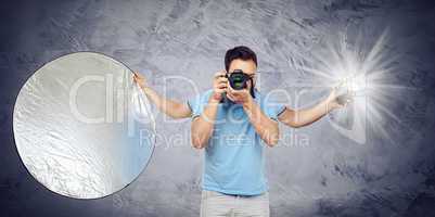 Photographer with four arms
