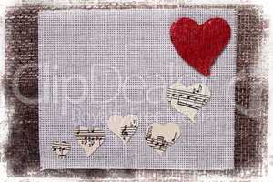 heart music love background wallpaper design