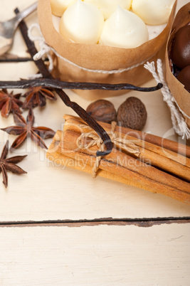 chocolate vanilla and spices cream cake dessert chocolate vanilla and spices cream cake dessert