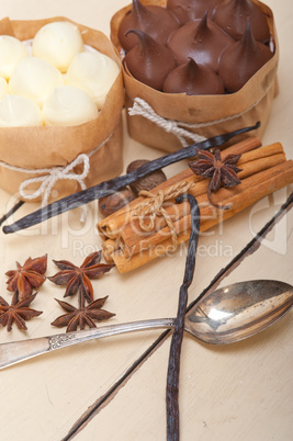 chocolate vanilla and spices cream cake dessert chocolate vanilla and spices cream cake dessert