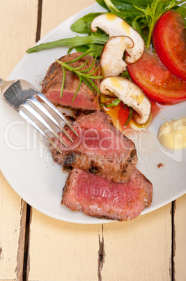 beef filet mignon grilled with vegetables