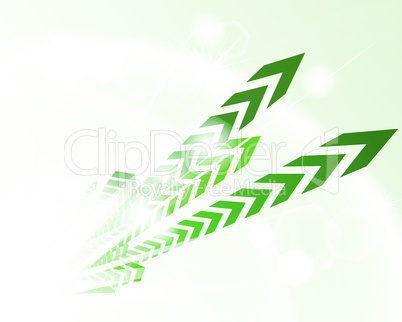 Technological green background