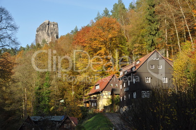 Mühlgründl im Elbsandsteingebirge