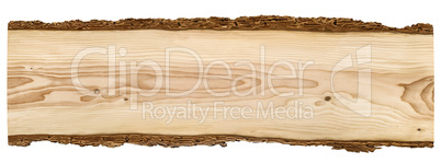 Nice wooden board on white background