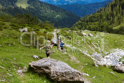 Wandern in den Alpen