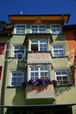 Erker am Wohnhaus im mittelalterlichen Rottweil