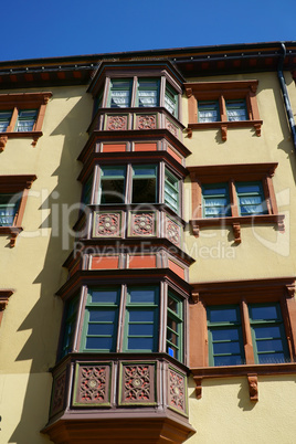 Erker mit Ornamanten am Wohnhaus in Rottweil