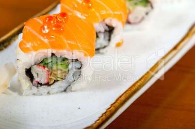 fresh sushi choice combination assortment selection