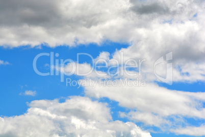 clouds in the blue sky