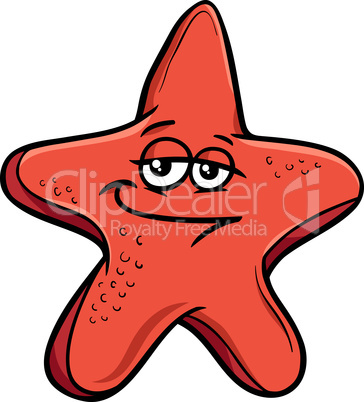 sea starfish cartoon illustration