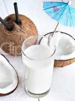 Drink with milk and coconut