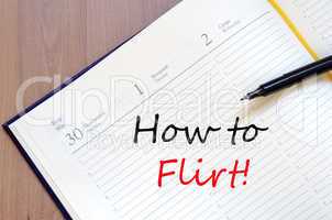 How to flirt concept