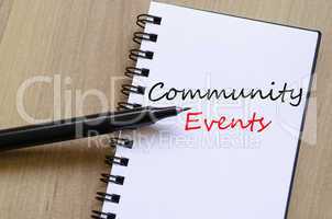 Community events concept