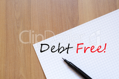 Debt Free Concept
