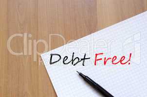 Debt Free Concept