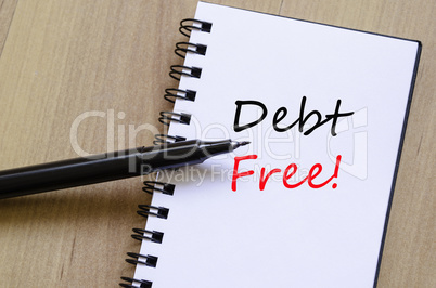 Debt Free Concept