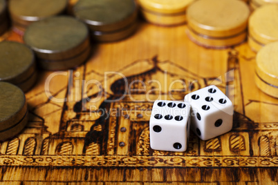 backgammon dice