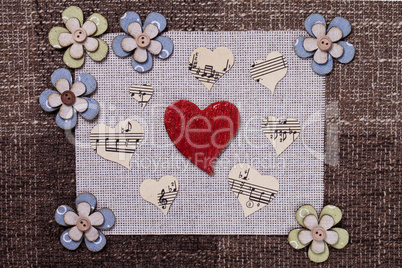 heart music love background wallpaper design