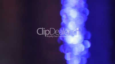 Light Bokeh in Water City Evening Blue Blue Big Loop Background