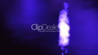 Light Bokeh in Water City Evening Blue Loop 1 Dark Night Background