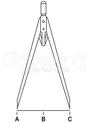 Caliper compasses