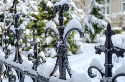 Old snow fence