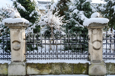 Old snow fence