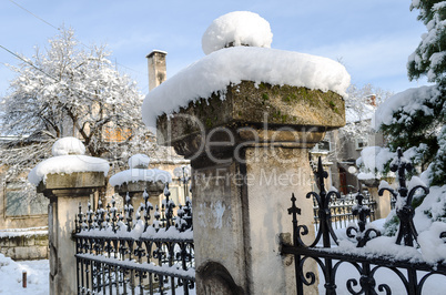 Old snow fence