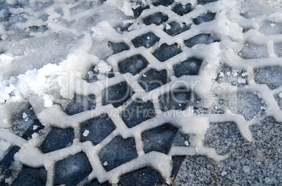 Snow Tire Track