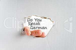 Do You Speak German Concept