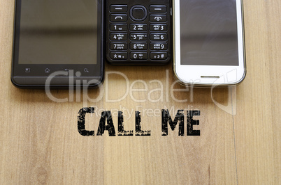 Mobile Telephones Text Concept
