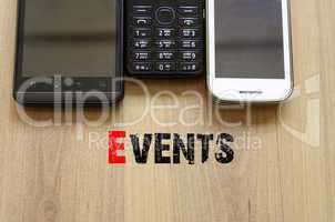 Mobile Telephones Text Concept Events