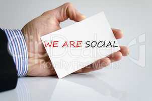 We Are Social Concept