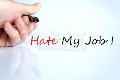 Hate My Job Concept