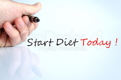 Start Diet Today Concept