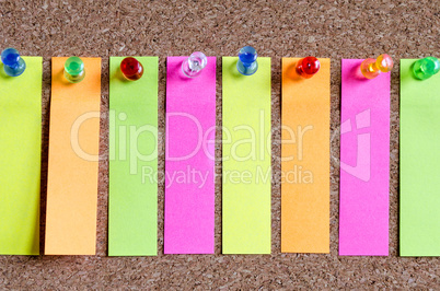 Colorful sticky notes