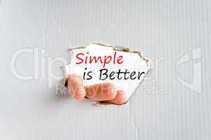 Simple is Better Concept