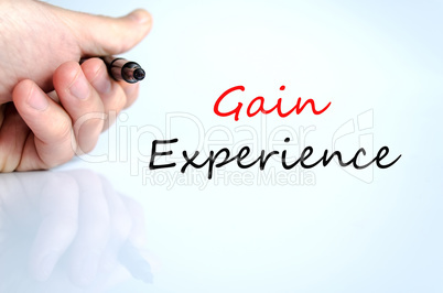 Gain Experience Concept