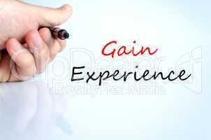 Gain Experience Concept