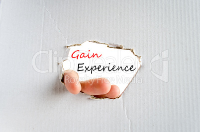 Gain Experience Concept