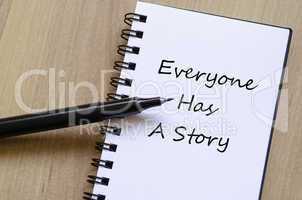 Everyone has a story concept