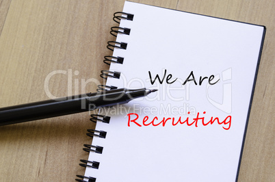 We are recruiting concept