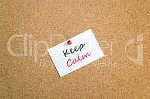 Keep Calm Note Concept
