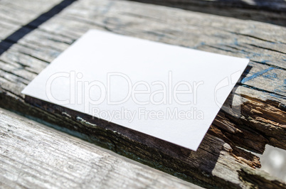 Blank Note Book on Wooden Background