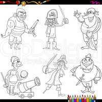 fantasy pirates cartoon coloring page