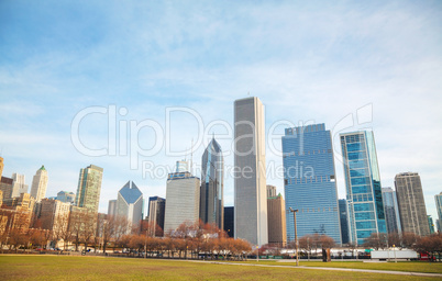 Chicago downtown cityscape